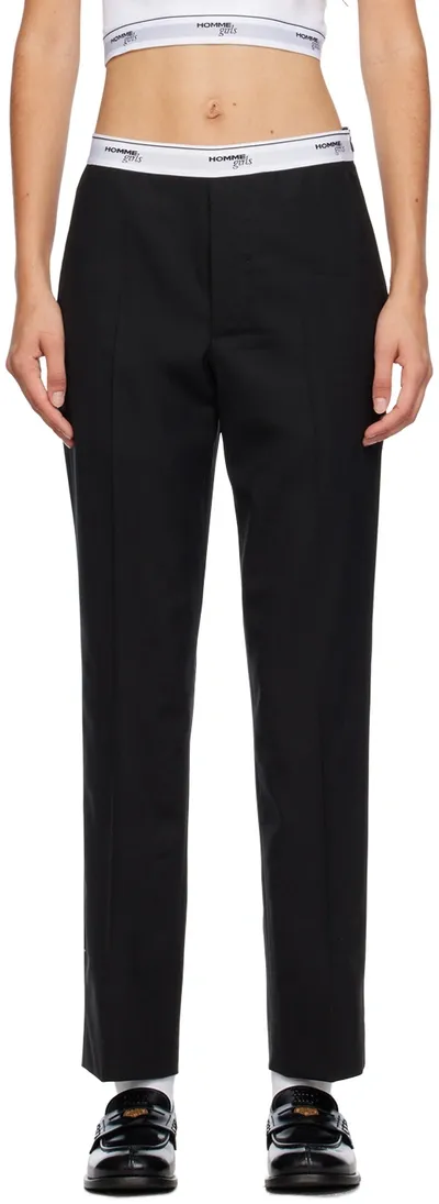 Hommegirls Black Classic Trousers