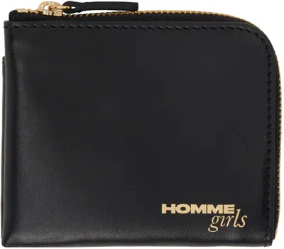 Hommegirls Black Zip Wallet