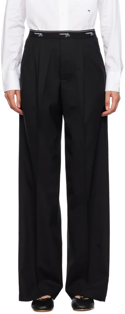 Hommegirls Black Tuxedo Trousers