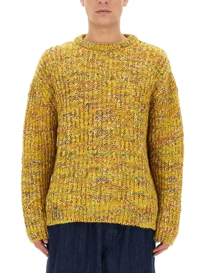 Ymc You Must Create Granny Crew-neck Jumper In Yellow