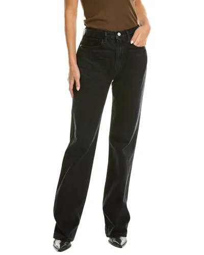 Frame Le Mini Mid-rise Bootcut Jeans In Black