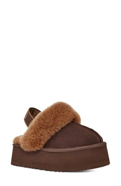 Ugg Funkette Sandals In Marrone