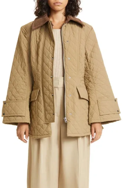 By Malene Birger Wivi Quilted Jacket In Neutrals