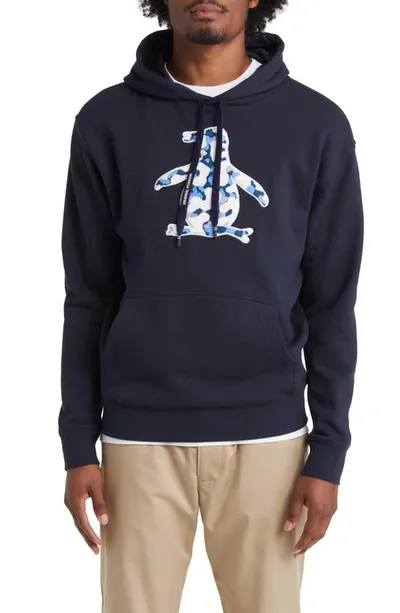 Original Penguin Fleece Hoodie In Blue