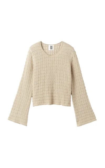 By Malene Birger Wool And Mohair Cimone Sweater In Beige