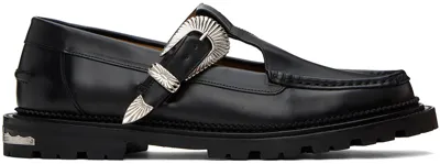 Toga Virilis Black Buckle Loafers