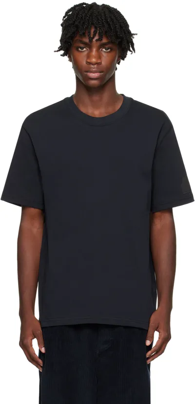 Ami Alexandre Mattiussi Black Heavyweight T-shirt In Black/001