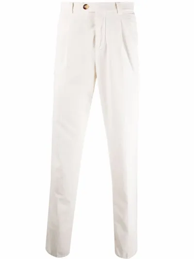 Brunello Cucinelli Corduroy Trousers In White