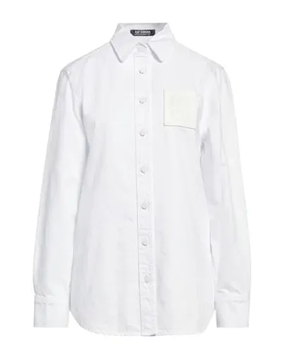 Raf Simons Woman Denim Shirt White Size S Cotton