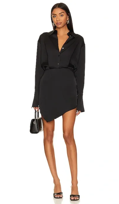 L'academie Aurelie Mini Dress In Black