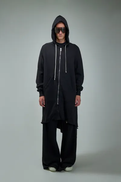 Rick Owens Drkshdw Hoodie Fishtail Parka In Black