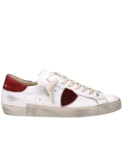 Philippe Model Prlu Multicolor Sneakers In White