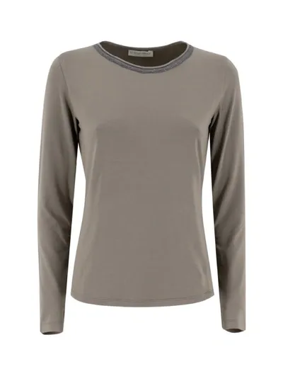 Le Tricot Perugia Sweater In Grey