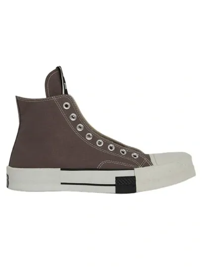 Rick Owens Drkshdw Gray Converse Edition Turbodrk Chuck 70 Sneakers In Dust