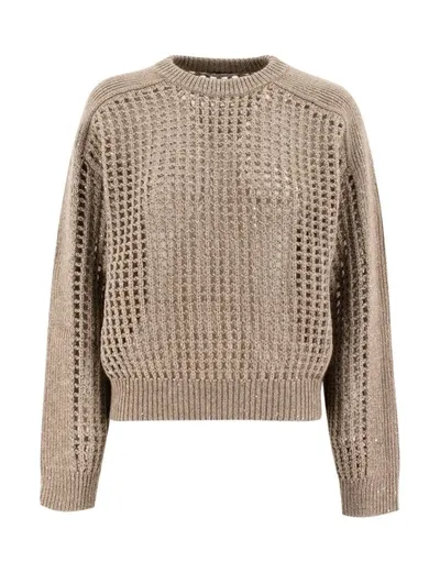 Brunello Cucinelli Sweater In Brown