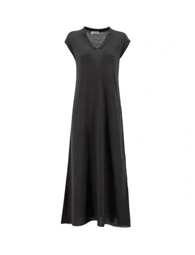 Le Tricot Perugia Dress In Black