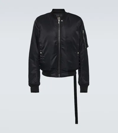 Rick Owens Drkshdw Classic Flight Padded Bomber Jacket In Black