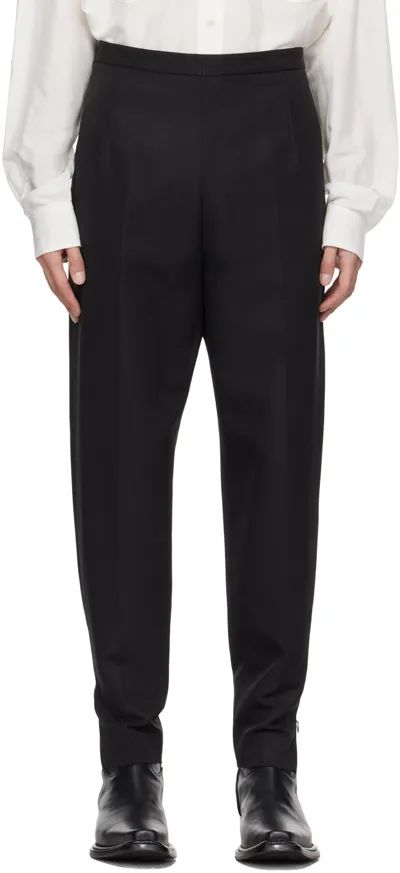 Acne Studios Black Tuxedo Trousers In 900 Black