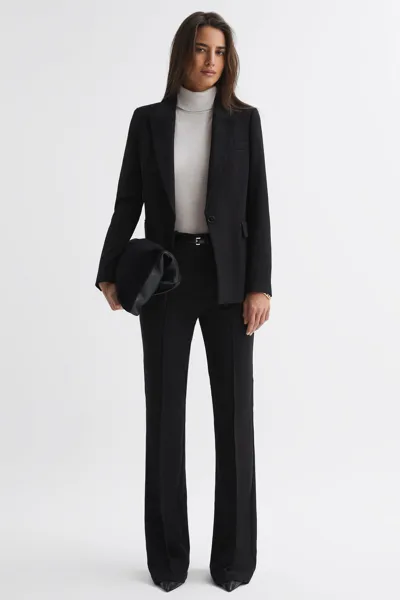 Reiss Black Petite Tailored Single Breasted Suit Blazer