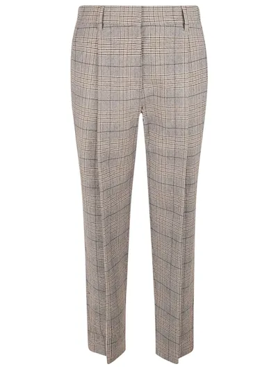 Brunello Cucinelli Checked Tailored Trousers In Multi