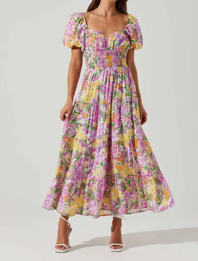 Astr Florentina Dress In Multi