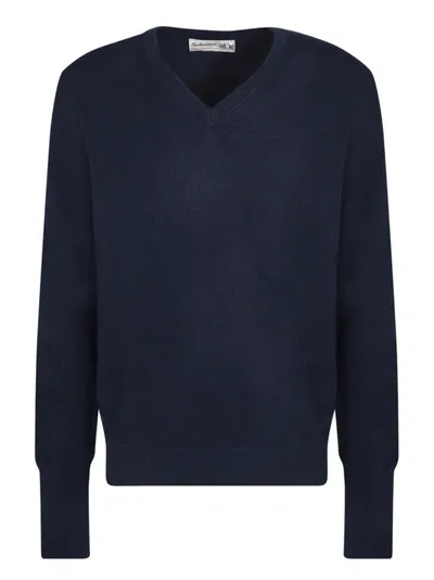 Ballantyne Long-sleeve Knitted Jumper In Blue