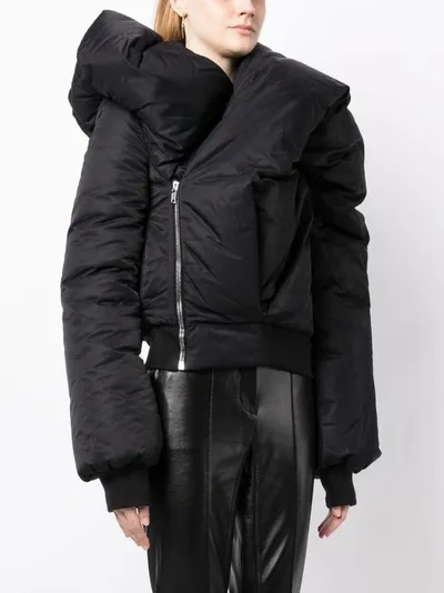 Rick Owens Drkshdw Women Doll Bomber In 09 Black