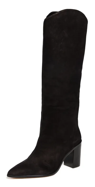 Schutz Maryana Block Boots In Black