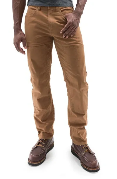 Devil-dog Dungarees Stretch Cotton Carpenter Pants In Butterscotch