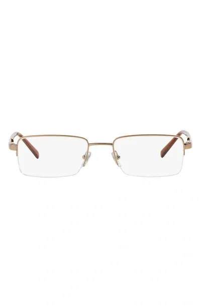 Versace 50mm Square Optical Glasses In Bronze Copper