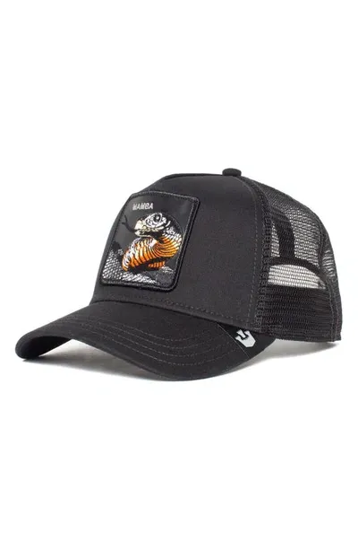 Goorin Bros Mamba Snake Patch Trucker Hat In Black