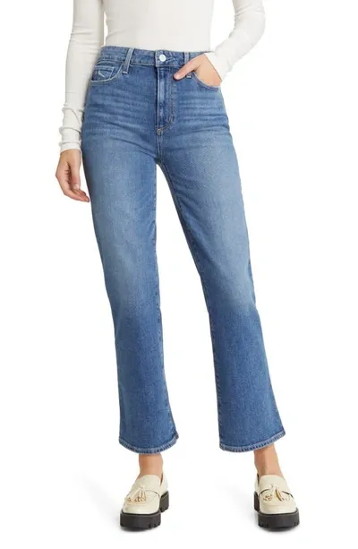 Paige Claudine Straight Leg Jeans In Concerto Distressed