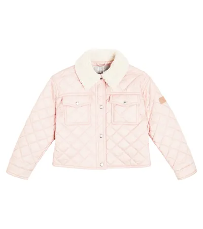 Il Gufo Kids' Quilted Jacket In Pink