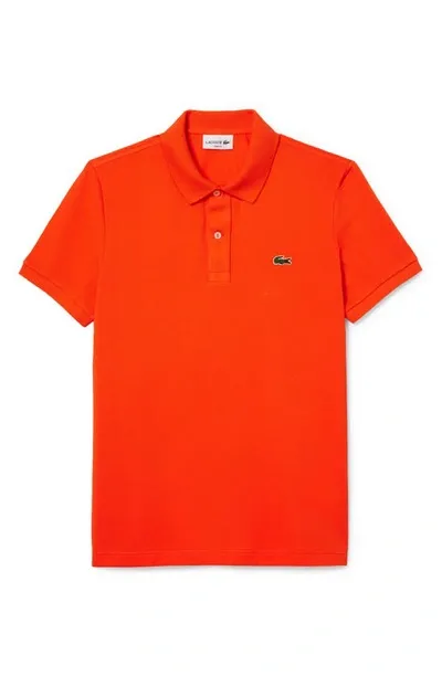 Lacoste Original L.12.12 Slim Fit Polo - Xl - 6 In Orange