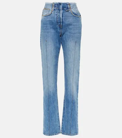 Jacquemus Blue Le Chouchou 'la Chemise De Nîmes Linon' Jeans