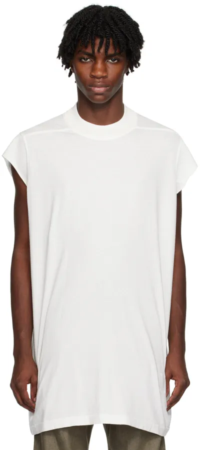 Rick Owens Drkshdw White Jumbo T-shirt In 11 Milk