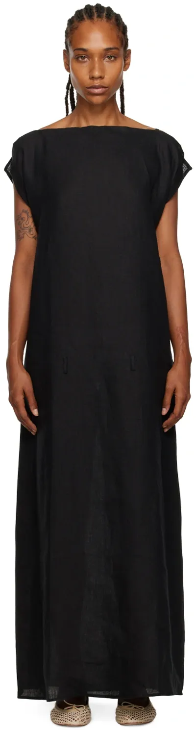 Baserange Black Leo Maxi Dress