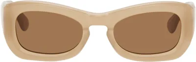 Port Tanger Beige Michael Bargo Edition Temo Sunglasses In Barro/tobacco