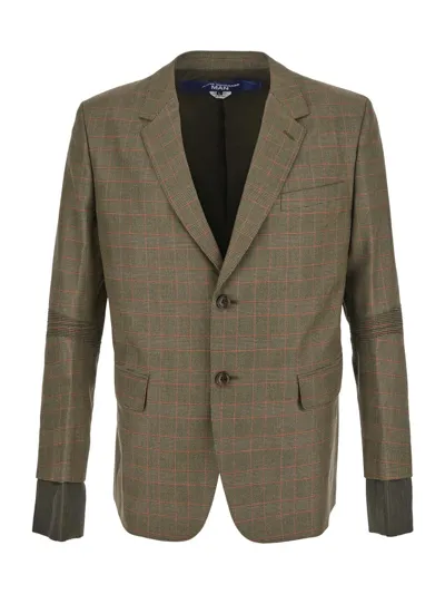 Junya Watanabe Check Blazer In Brown