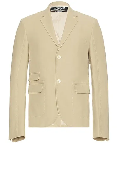 Jacquemus La Veste Piccinni Blazer In Beige