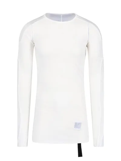 Rick Owens Drkshdw Long Sleeve T-shirt In White