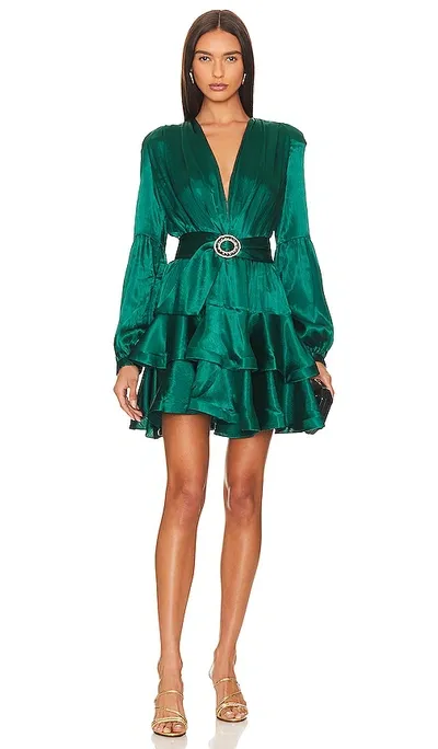 Bronx And Banco X Revolve Bedouin Mini Dress In Metallic Green