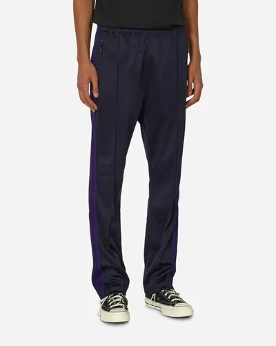 Needles Navy Drawstring Track Pants In Blue