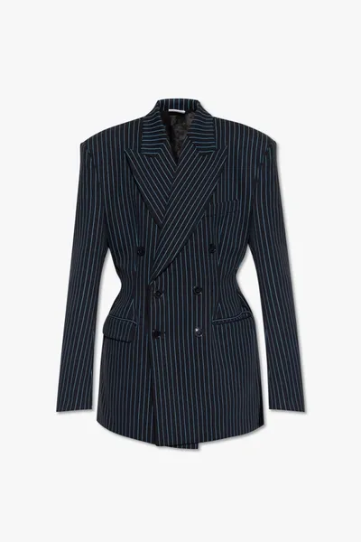 Vetements Blazer Aus Einem Baumwollgemisch In Blue