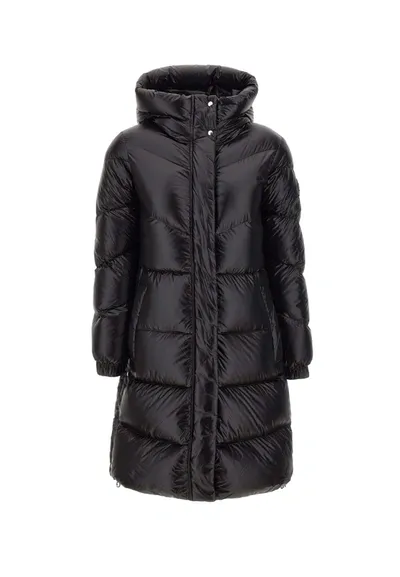 Woolrich Synthetic Fibers Down Jacket In Black