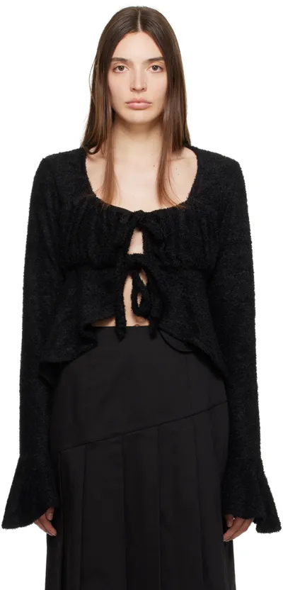 Kijun Black Tie Blouse