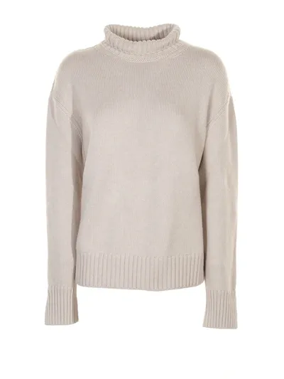 Loro Piana Cashmere Turtleneck Sweater In Naturale