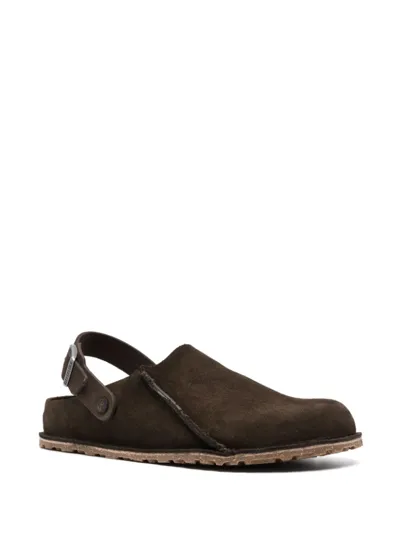 Birkenstock Lutry Slippers In Brown