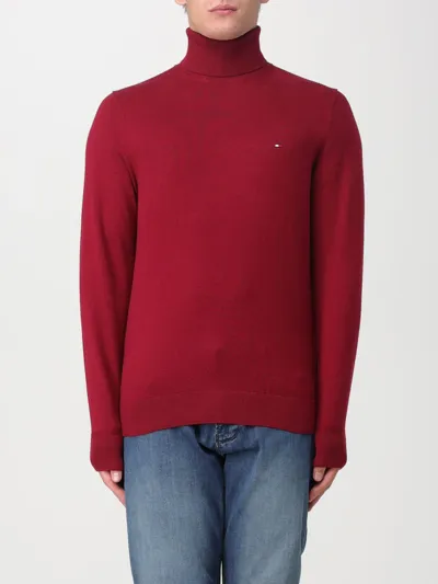 Tommy Hilfiger Jumper  Men In Burgundy