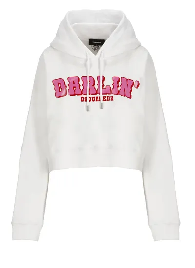 Dsquared2 Hoodie In White